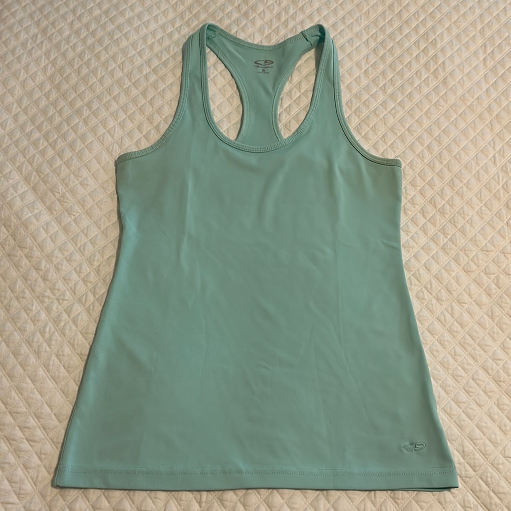 Champion Mint Green Tank. Poly/Spandex Blend. Aqua Green. Sz S.